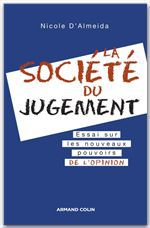 ebook cover of La société du jugement, by Nicole d' Almeida