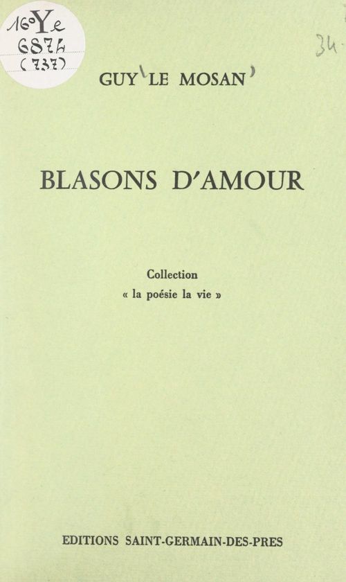 Couverture ebook de Blasons d'amour, de Guy Le Mosan