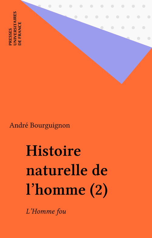 Couverture ebook de Histoire naturelle de l'homme (2), de André Bourguignon