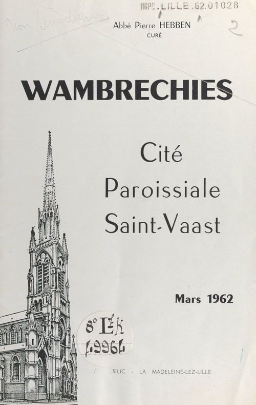 Couverture ebook de Wambrechies, de Pierre Hebben
