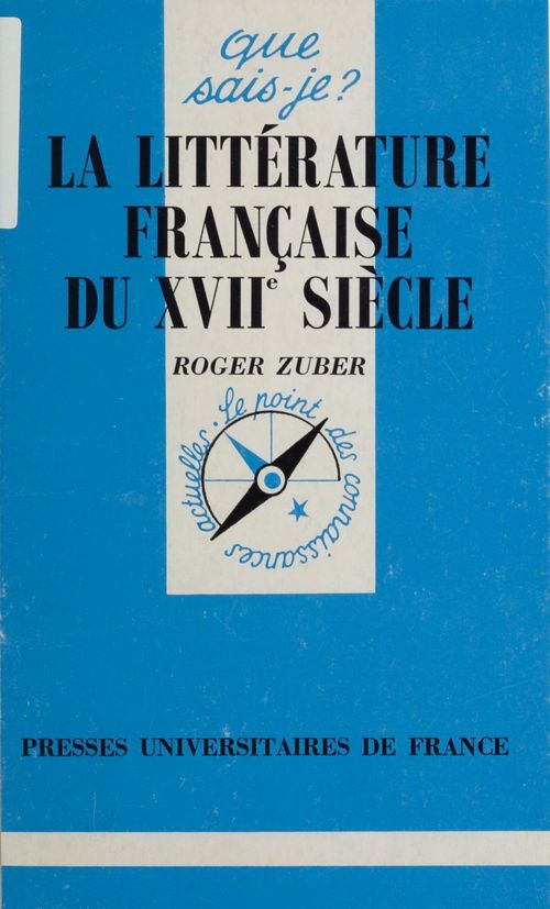 Couverture ebook de La littérature française du XVIIe siècle, de Roger Zuber
