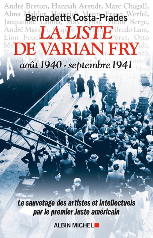 Couverture ebook de La Liste de Varian Fry (Août 1940 - septembre 1941), de Bernadette Costa-Pradès