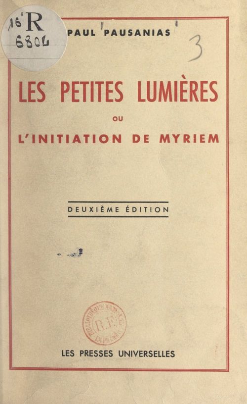 Couverture ebook de Les petites lumières ou l'initiation de Myriem, de Paul Pausanias