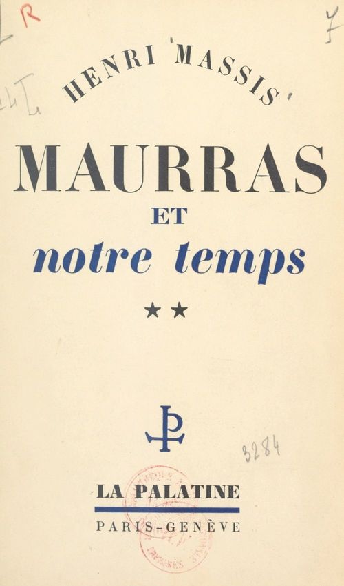 Couverture ebook de Maurras et notre temps (2), de Henri Massis