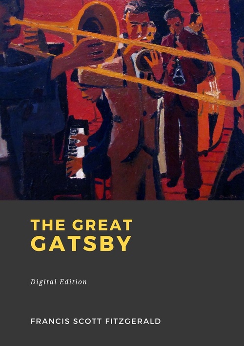 ebook cover of The Great Gatsby, by Francis Scott Fitzgerald