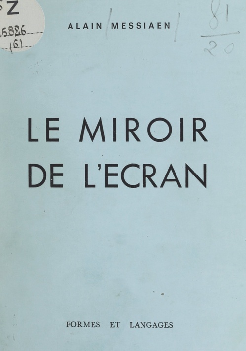 ebook cover of Le miroir de l'écran, by Alain Messiaen