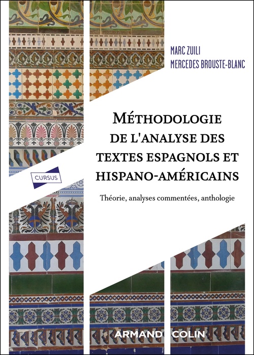 Couverture ebook de Méthodologie de l'analyse des textes espagnols et hispano-américains, de Mercedes Brouste-Blanc, Marc Zuili