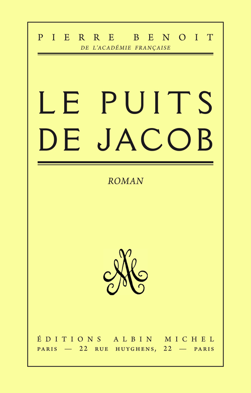 ebook cover of Le Puits de Jacob, by Pierre Benoit