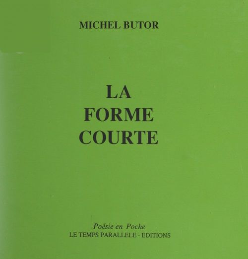 Couverture ebook de La forme courte, de Michel Butor
