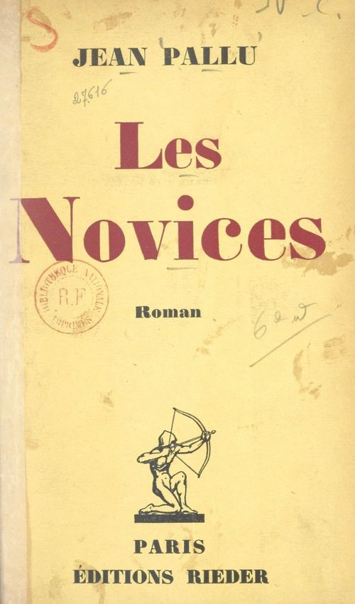 Couverture ebook de Les novices, de Jean Pallu