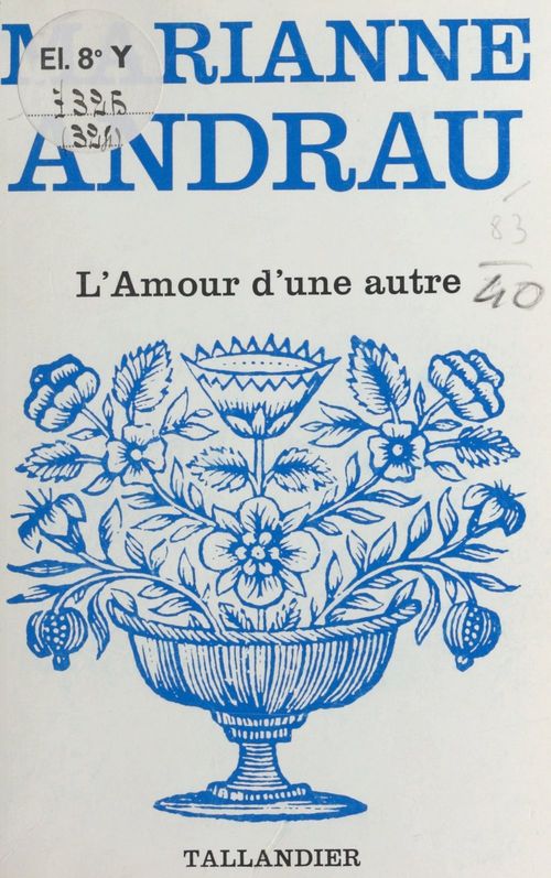 ebook cover of L'amour d'une autre, by Marianne Andrau
