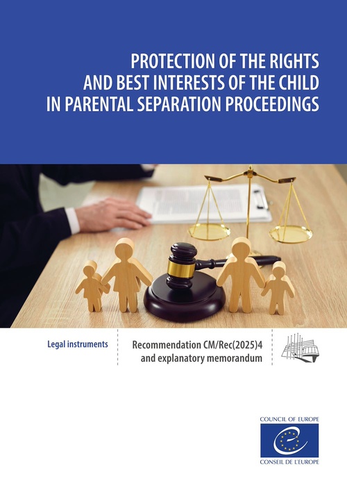 Couverture ebook de Protection of the rights and best interests of the child in parental separation proceedings, de Conseil De L'Europe