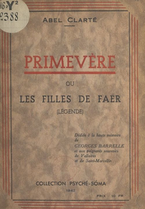 Couverture ebook de Primevère, de Abel Clarte