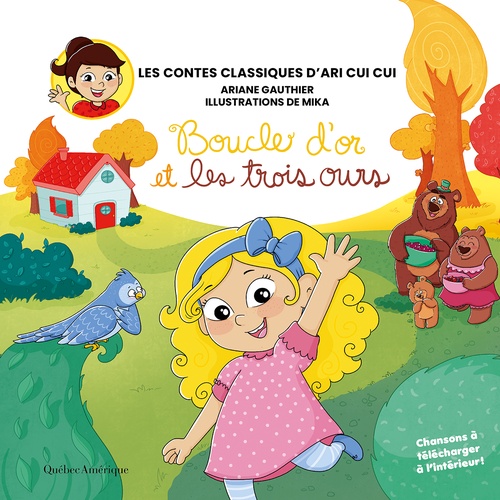 Couverture ebook de Les contes classiques d´Ari Cui Cui - Boucle d´or et les trois ours, de Ariane Gauthier