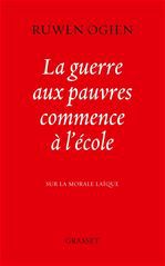 ebook cover of La guerre aux pauvres commence à l'école, by Ruwen Ogien