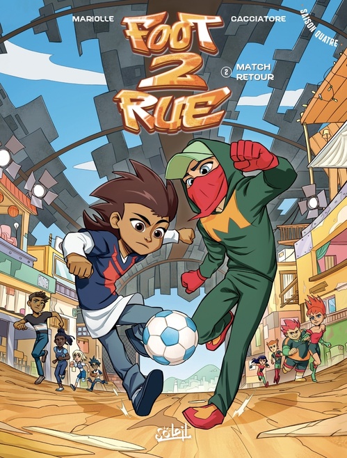 Couverture ebook de Foot 2 Rue Saison 4 T02 - Match retour, de Mathieu Mariolle