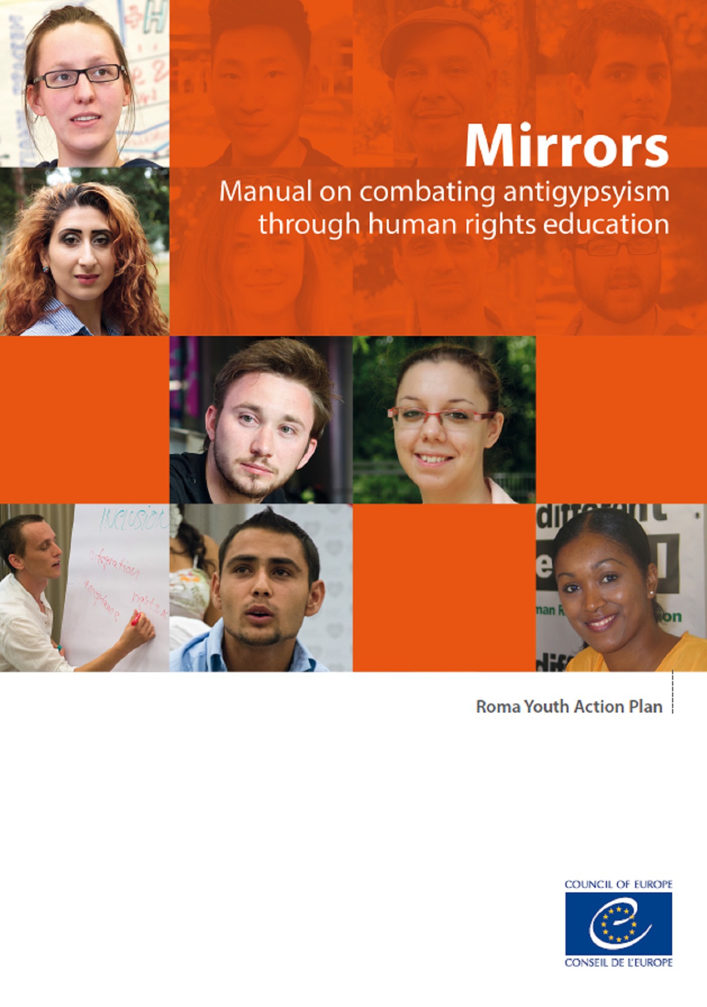Couverture ebook de Mirrors - Manual on combating antigypsyism through human rights education, de Collectif