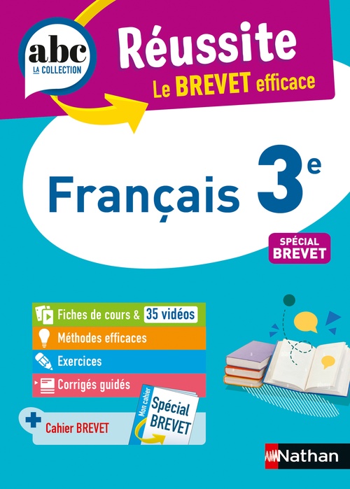Couverture ebook de ABC Réussite Français 3e - Spécial Brevet, de Cécile de Cazanove
