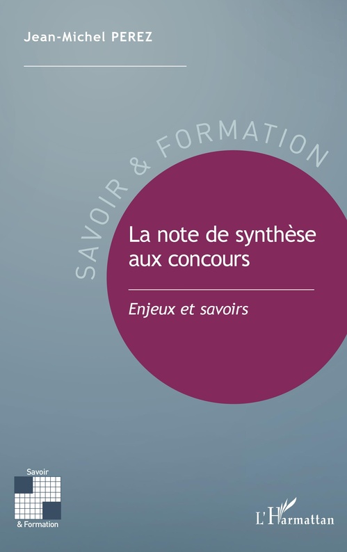 ebook cover of La note de synthèse aux concours, by Jean-Michel Perez