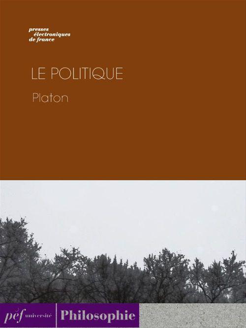 ebook cover of Le politique, by Platon