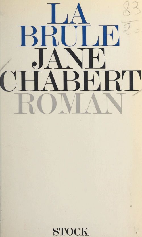 Couverture ebook de La brûle, de Jane Chabert