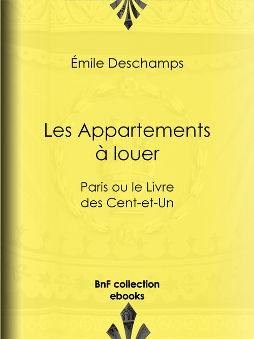 ebook cover of Les Appartements à louer, by Emile Deschamps