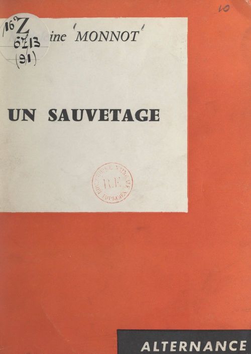 Couverture ebook de Un sauvetage, de Madeleine Monnot