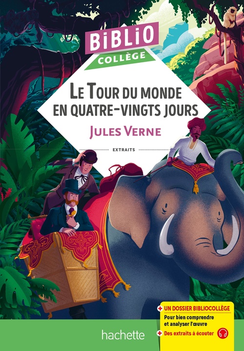ebook cover of BiblioCollège Le Tour du monde en 80 jours (J Verne), by Jules Verne