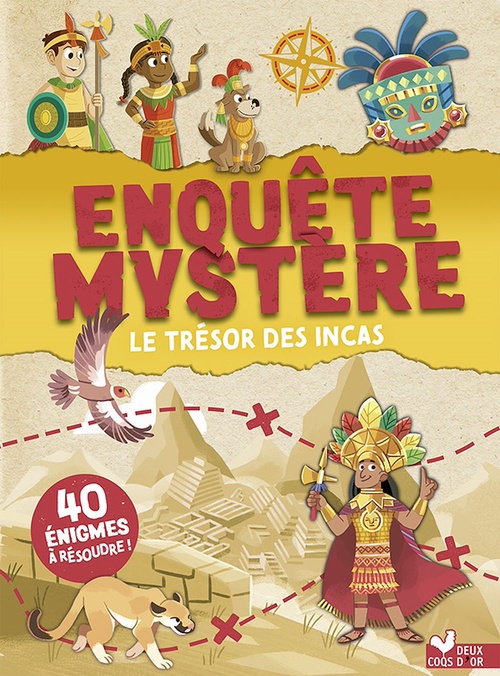 Couverture ebook de Enquête mystère - Le trésor des Incas, de Concepteo