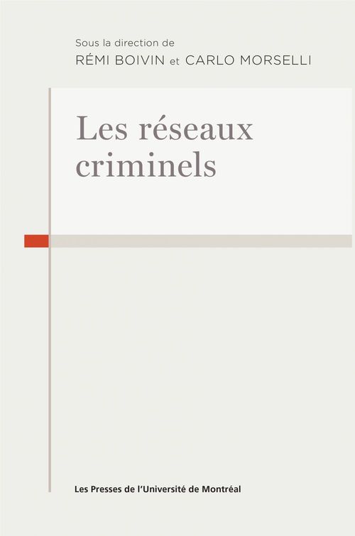ebook cover of Les réseaux criminels, by Collectif, Boivin