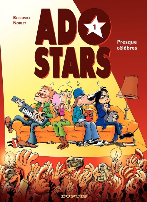 Couverture ebook de Adostars - Tome 1 - Presque célèbres, de Bercovici, Noblet