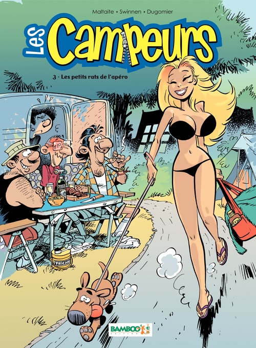 Couverture ebook de Les Campeurs - Tome 3, de Dugomier, Eric Maltaite, Verrle Swinnen