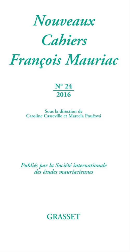 Couverture ebook de Nouveaux cahiers François Mauriac n°24, de Collectif