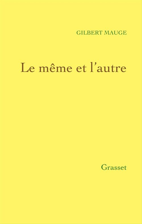 ebook cover of Le même et l'autre, by Gilbert Mauge