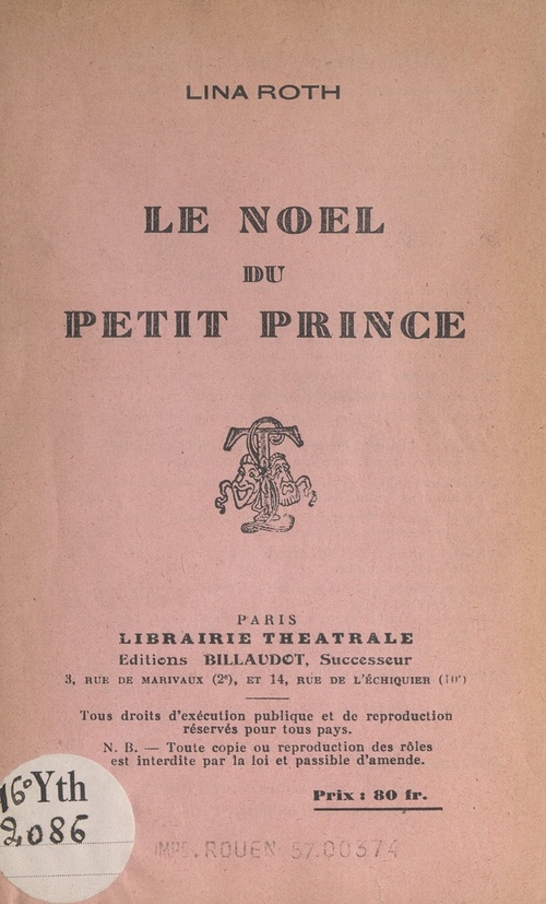 Couverture ebook de Le Noël du petit prince, de Lina Roth