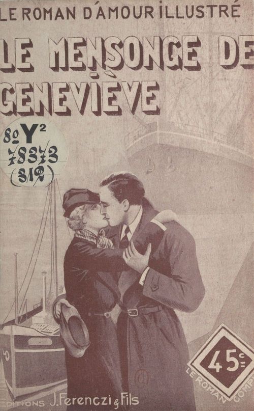 ebook cover of Le mensonge de Geneviève, by Marthe Doranne