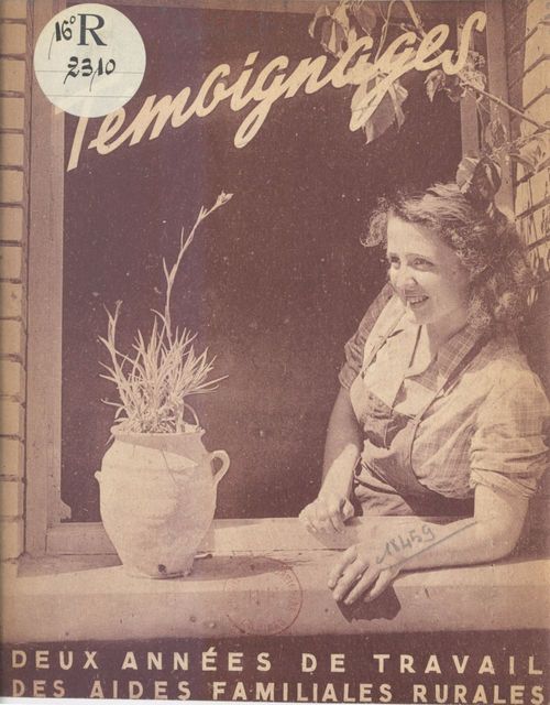 ebook cover of Témoignages, by Marie Godinot