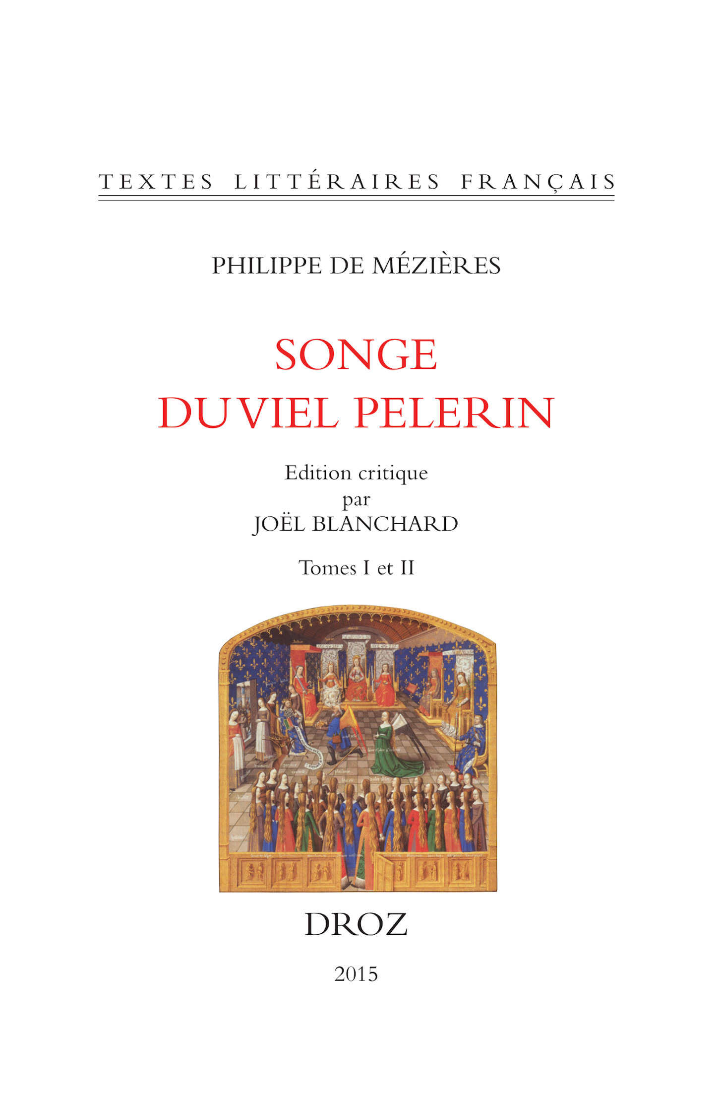 Couverture ebook de Songe du Viel Pelerin, de Librairie Droz