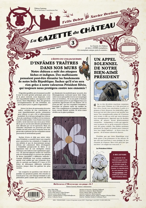 ebook cover of La Gazette du Château (Tome 3), by Félix Delep, Xavier Dorison