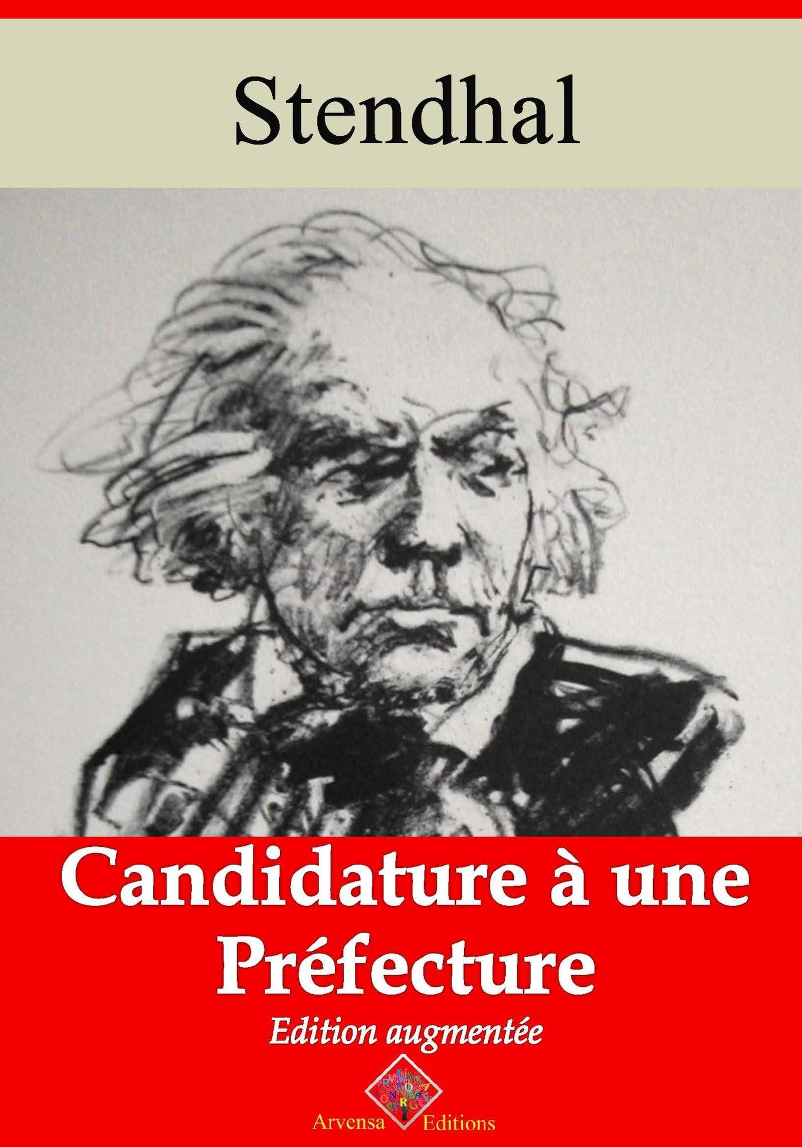 Couverture ebook de Candidature à une préfecture - suivi d'annexes, de Stendhal