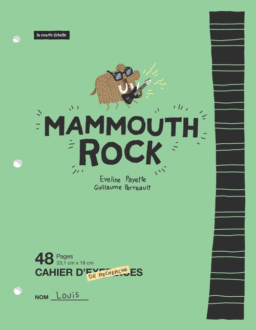 Couverture ebook de Mammouth rock, de Eveline Payette