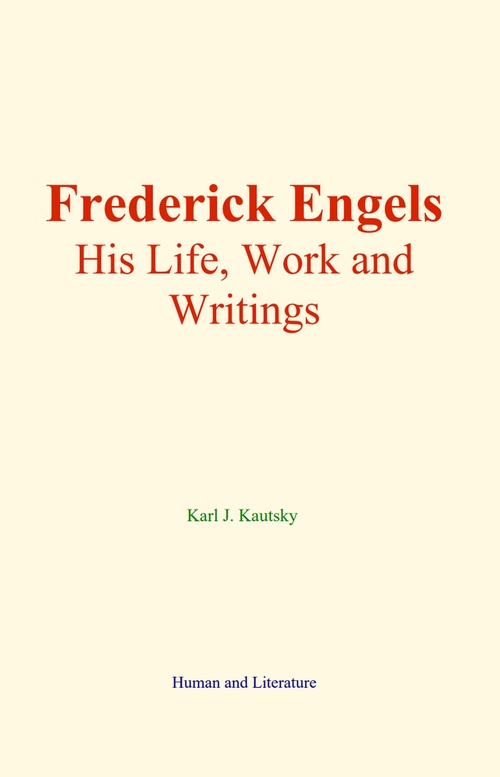 Couverture ebook de Frederick Engels, de Karl Johann Kautsky