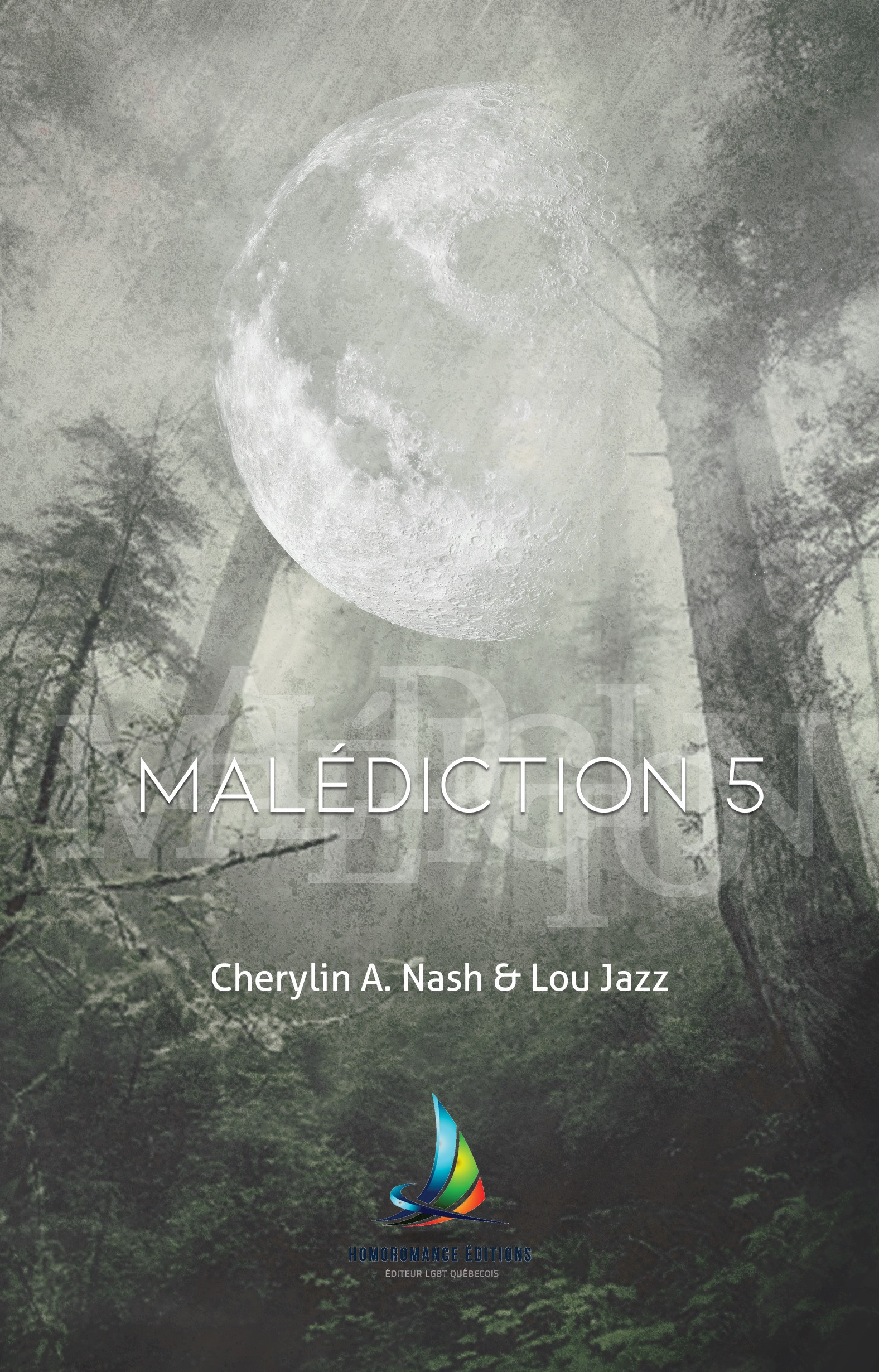 ebook cover of Malédiction 5 (Livre lesbien, roman lesbien), by Cherylin A.Nash, Lou Jazz