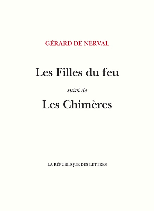 Couverture ebook de Les Filles du Feu, de Gérard de Nerval