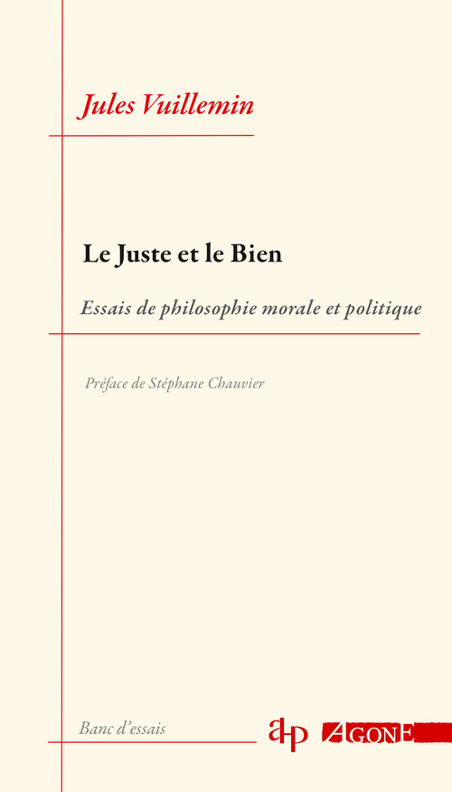 Couverture ebook de Le Juste et le Bien, de Jules Vuillemin