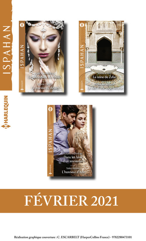 Couverture ebook de Pack mensuel Ispahan : 6 romans (Février 2022), de Collectif