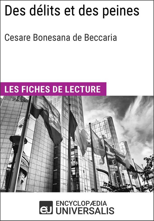 Couverture ebook de Des délits et des peines de Cesare Beccaria, de Encyclopaedia Universalis