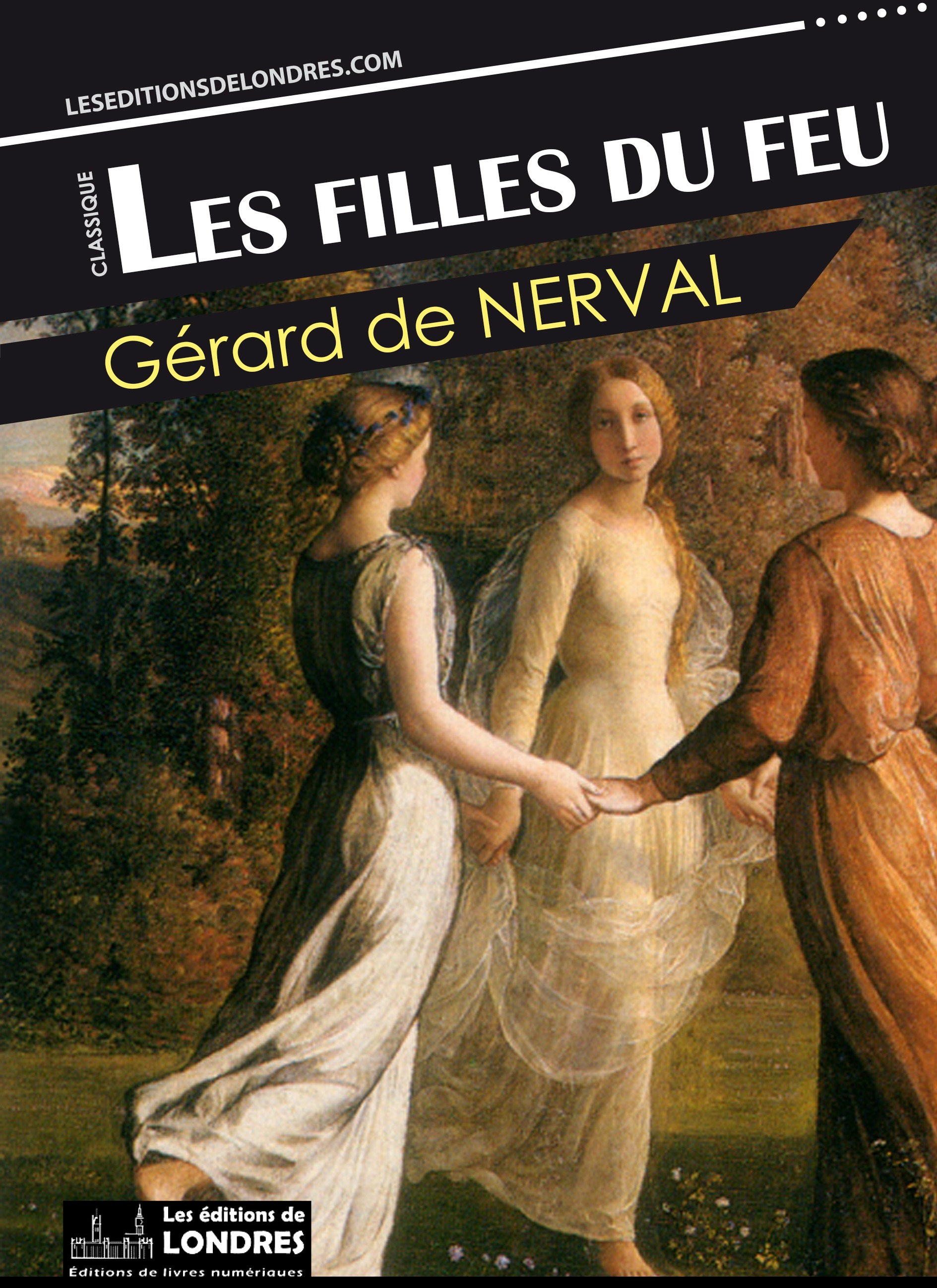 ebook cover of Les filles du feu, by Gerard De Nerval