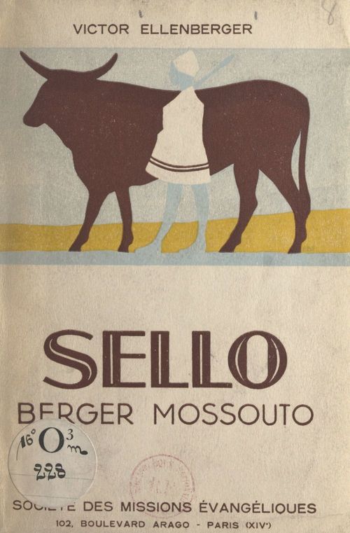 Couverture ebook de Sello, berger mossouto, de Victor Ellenberger