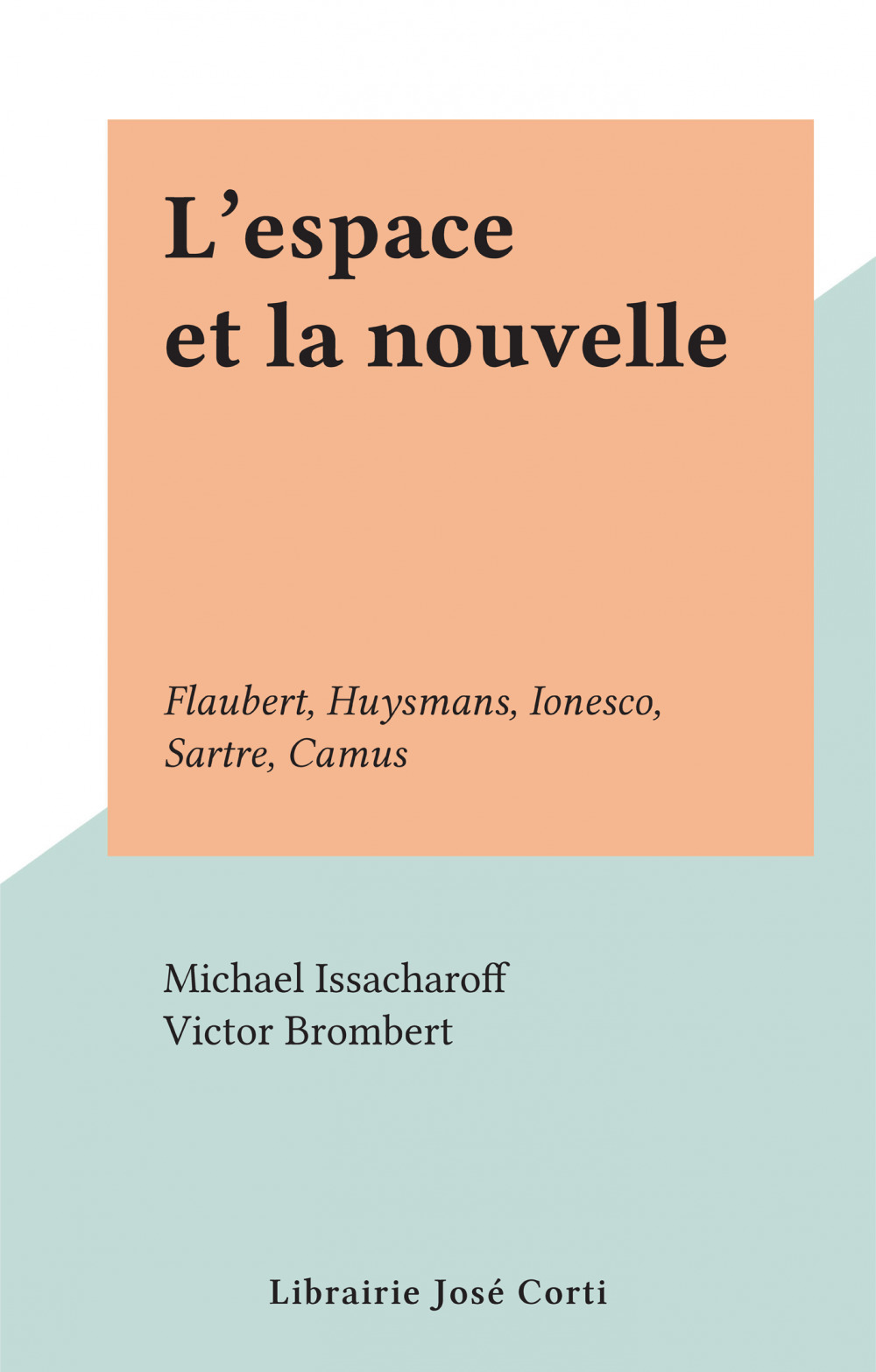 Couverture ebook de L'espace et la nouvelle, de Michael Issacharoff